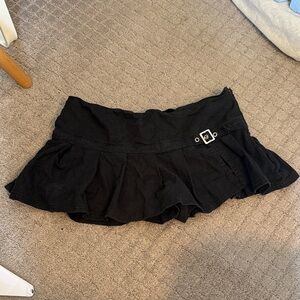 BDG Black Skirt with Buckle Detail